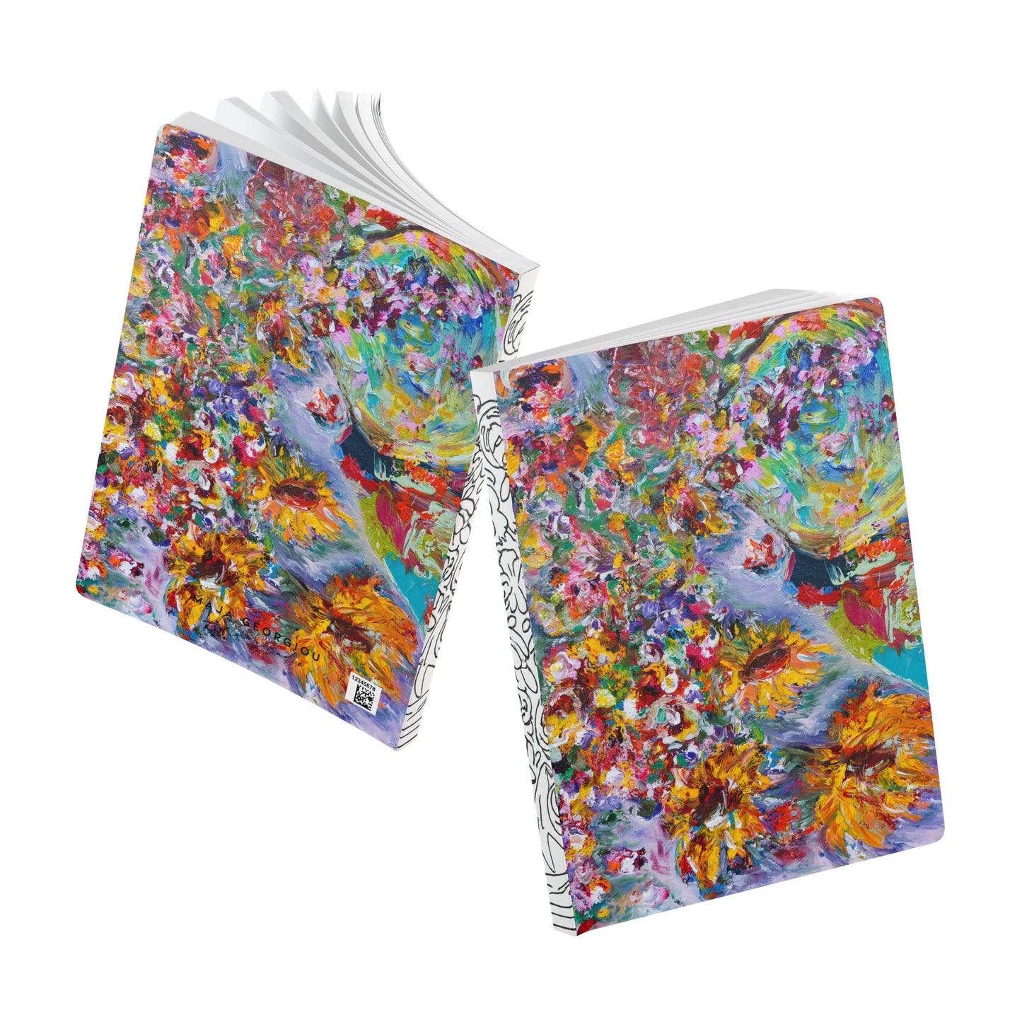Beautiful Chaos - Soft Cover Lined Journal with Coloring Pages