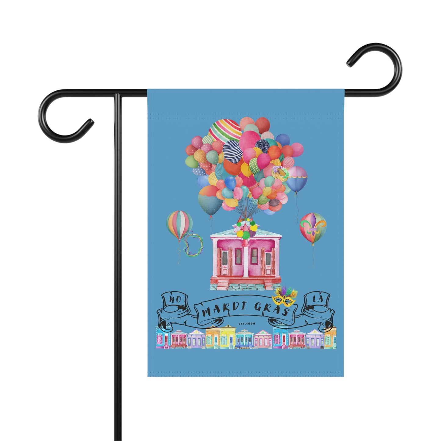 Mardi Gras Garden Flag