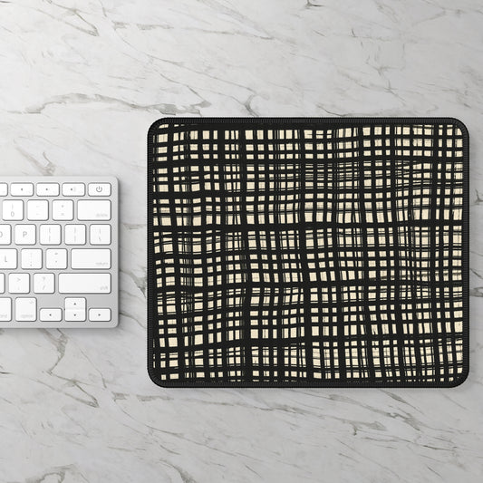 Mouse Pad - Black Gingham