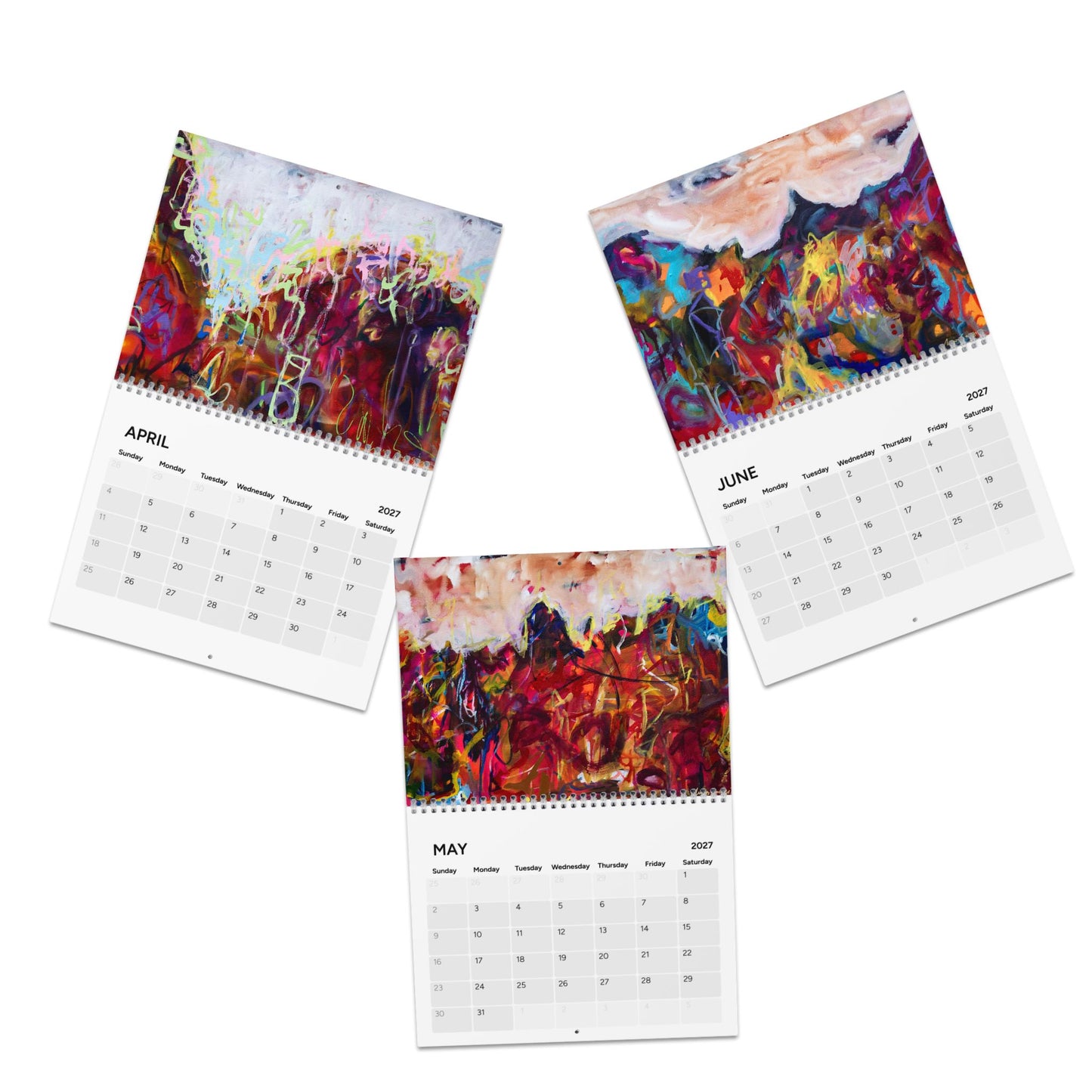 2027 Abstract Landscapes WALL CALENDAR