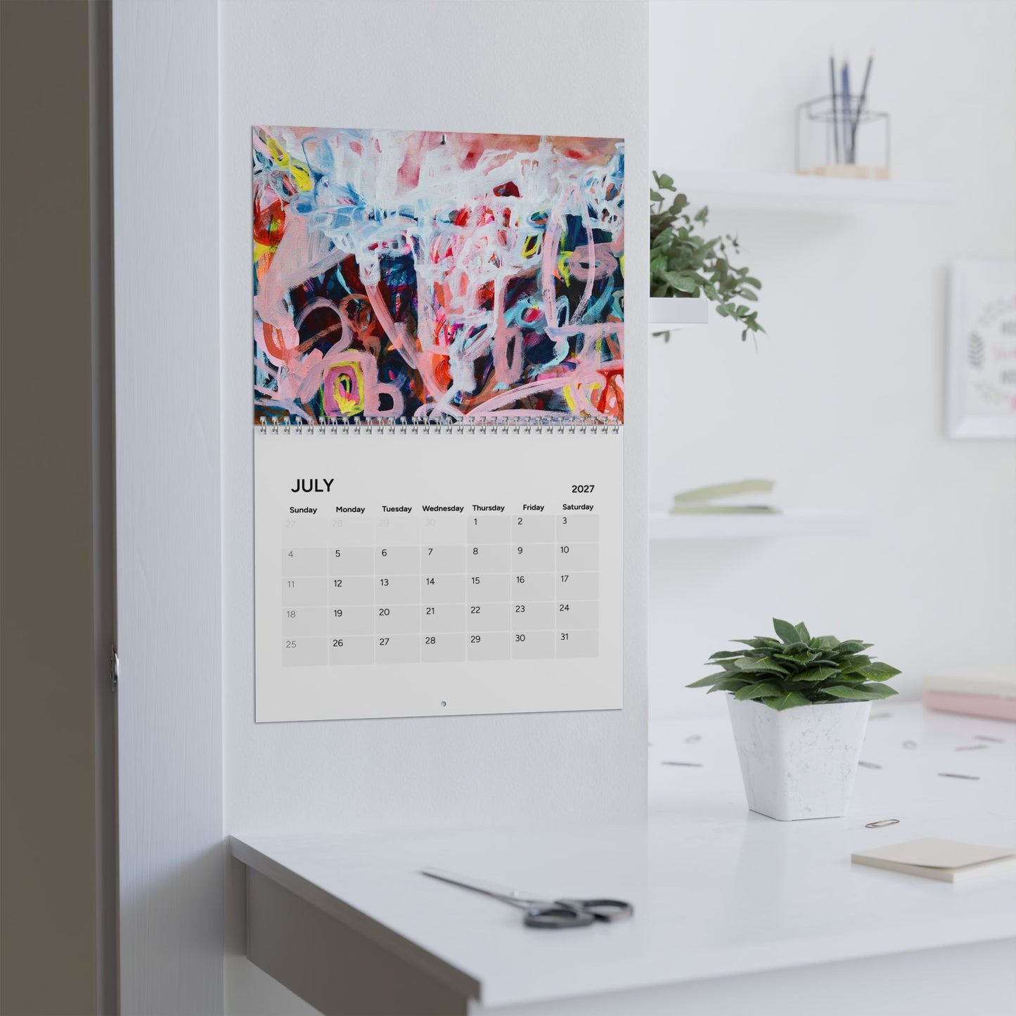 2027 Abstract Landscapes WALL CALENDAR