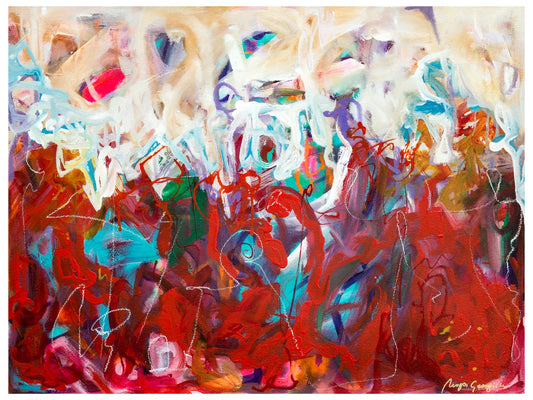 Fields of Fire and Sky - Fine Art Giclée Print