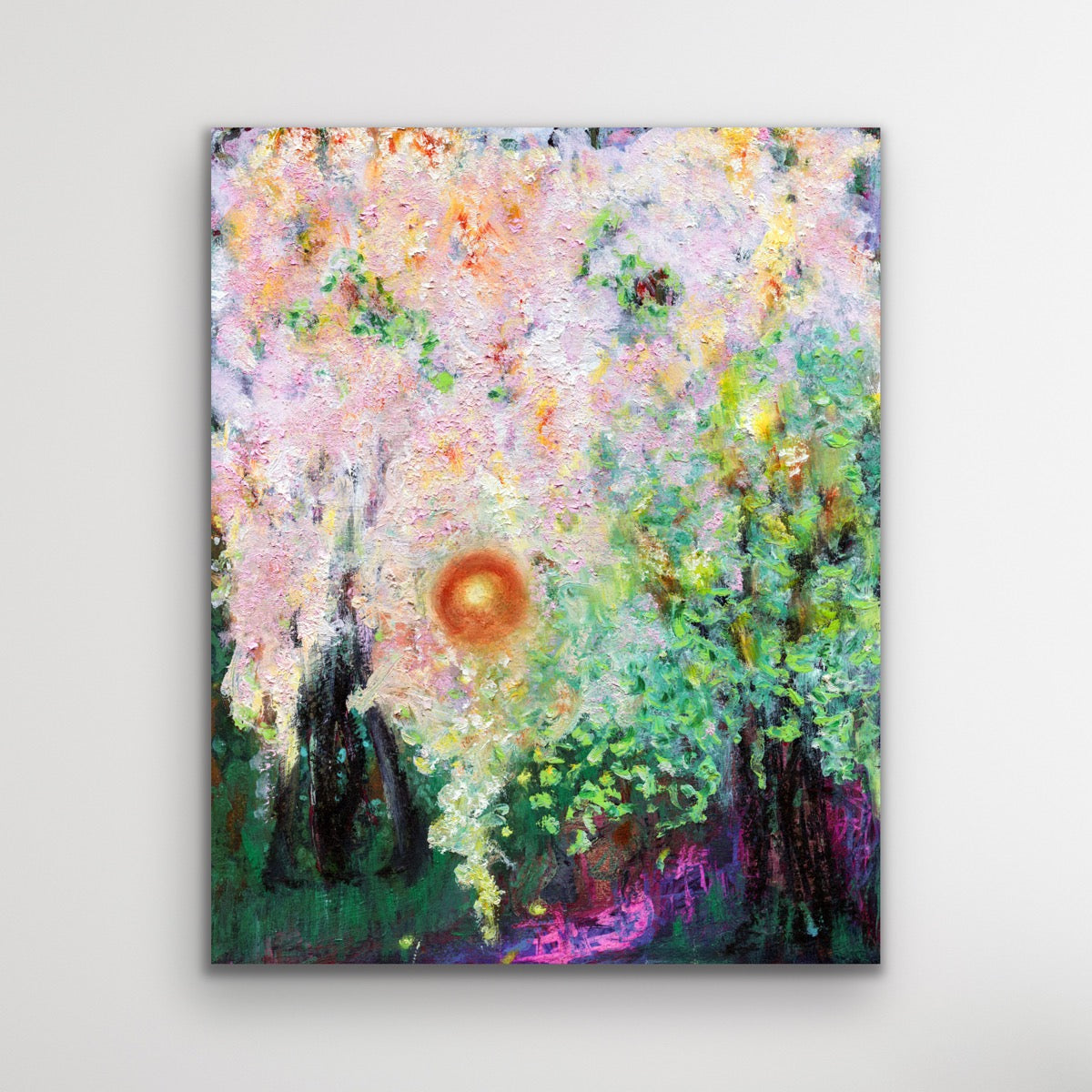 Blossom Whispers Held by the Sun