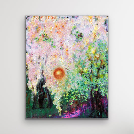 Blossom Whispers Held by the Sun