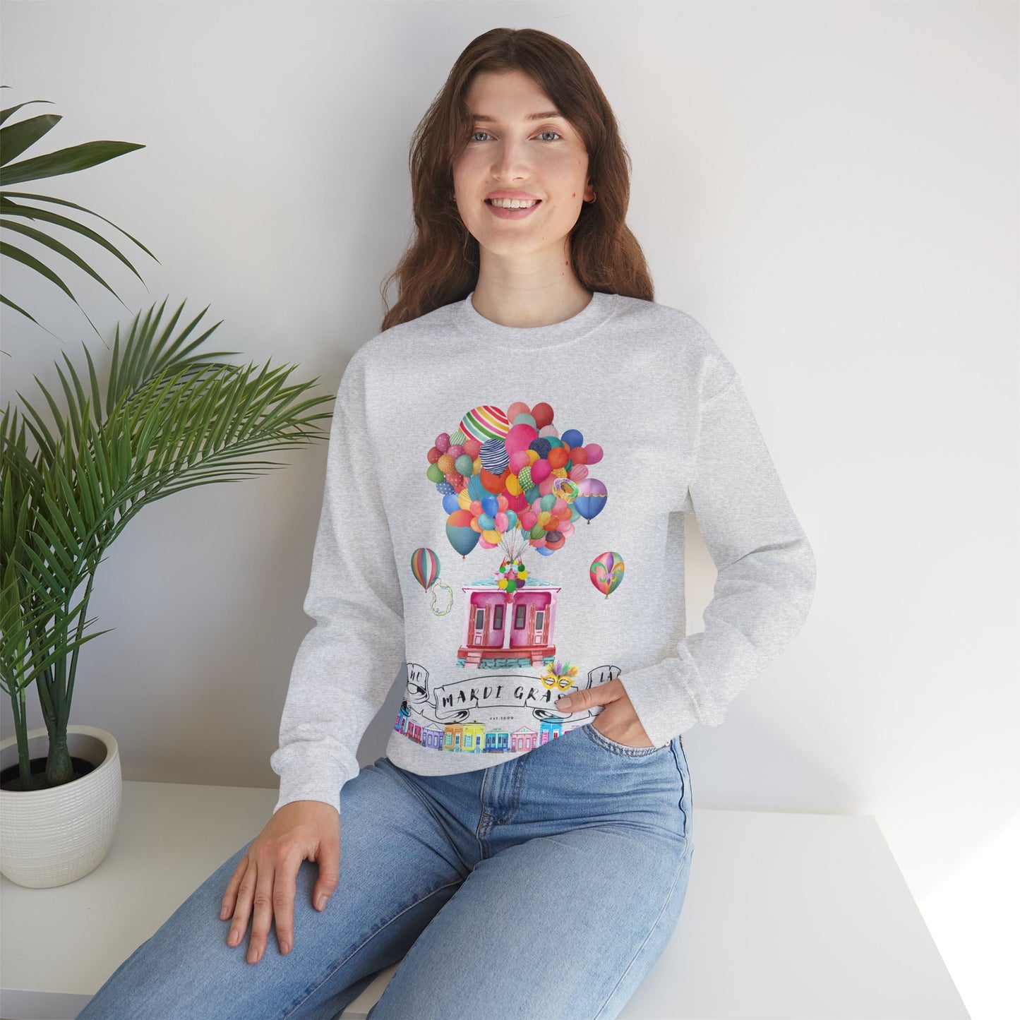 Mardi Gras New Orleans Crewneck Sweatshirt