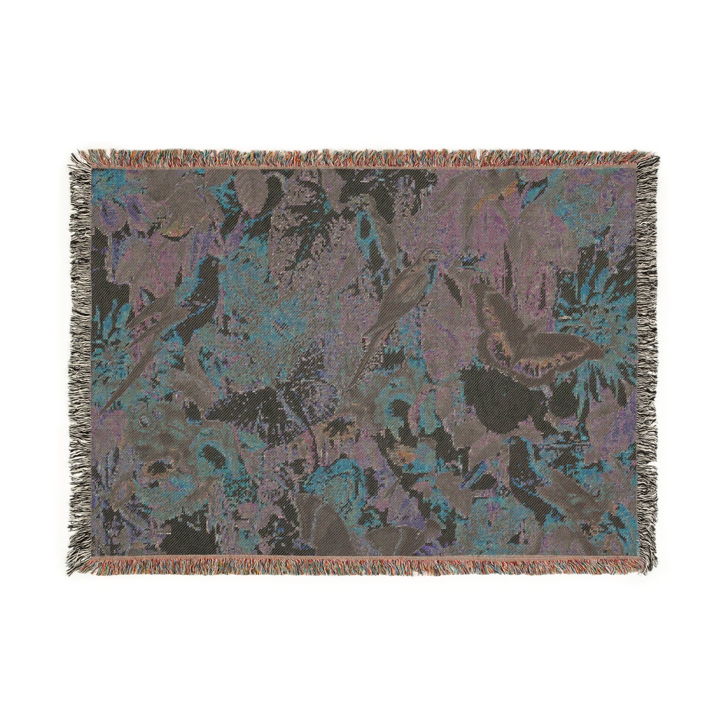 Woven Cotton Blanket - Tropical Garden