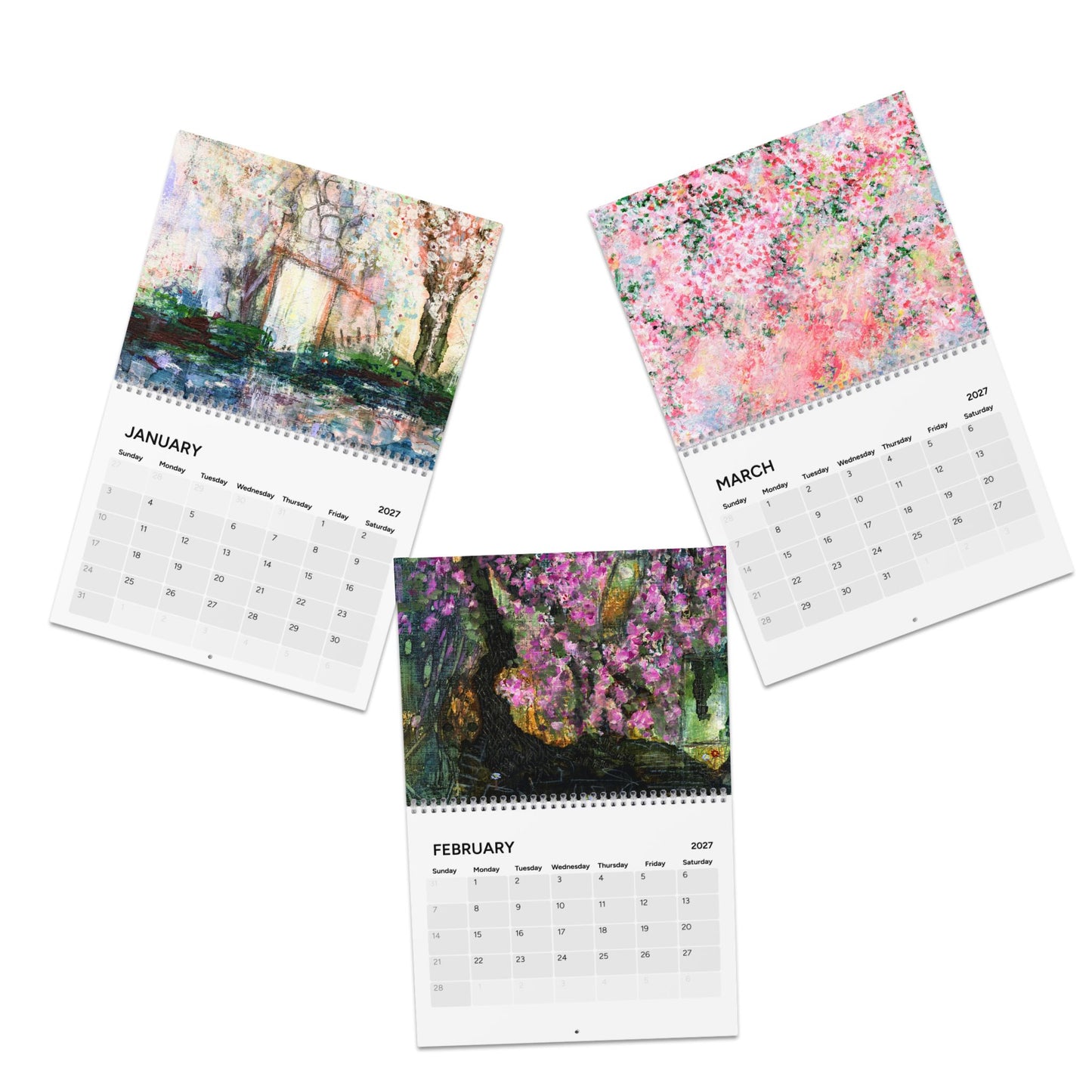 2027 Landscapes and Blossoms  - WALL CALENDAR