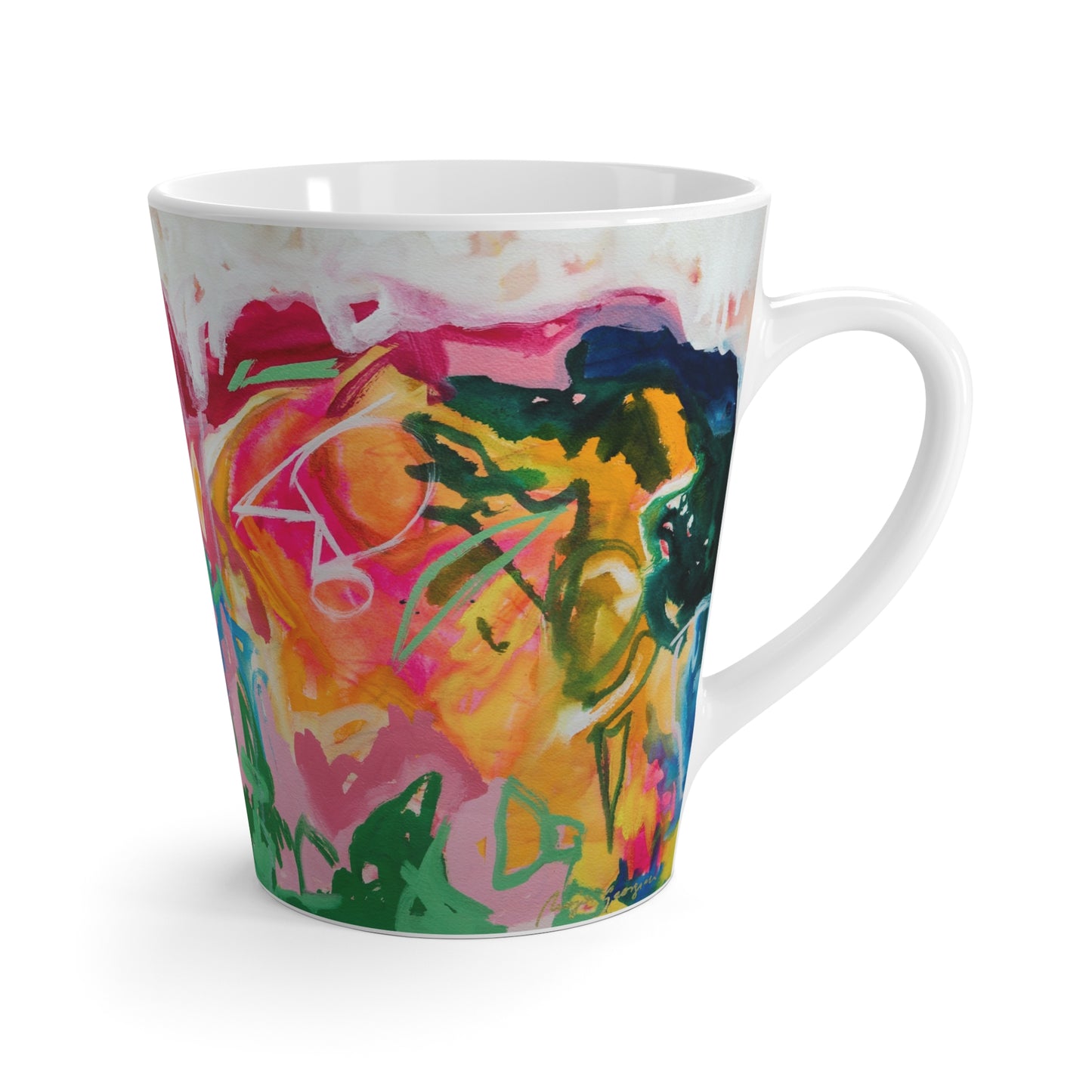 Latte Ceramic Mug - 12 oz