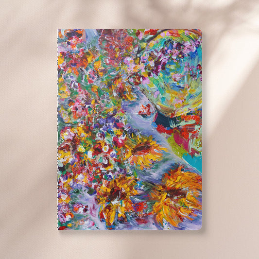 Beautiful Chaos - Soft Cover Lined Journal with Coloring Pages