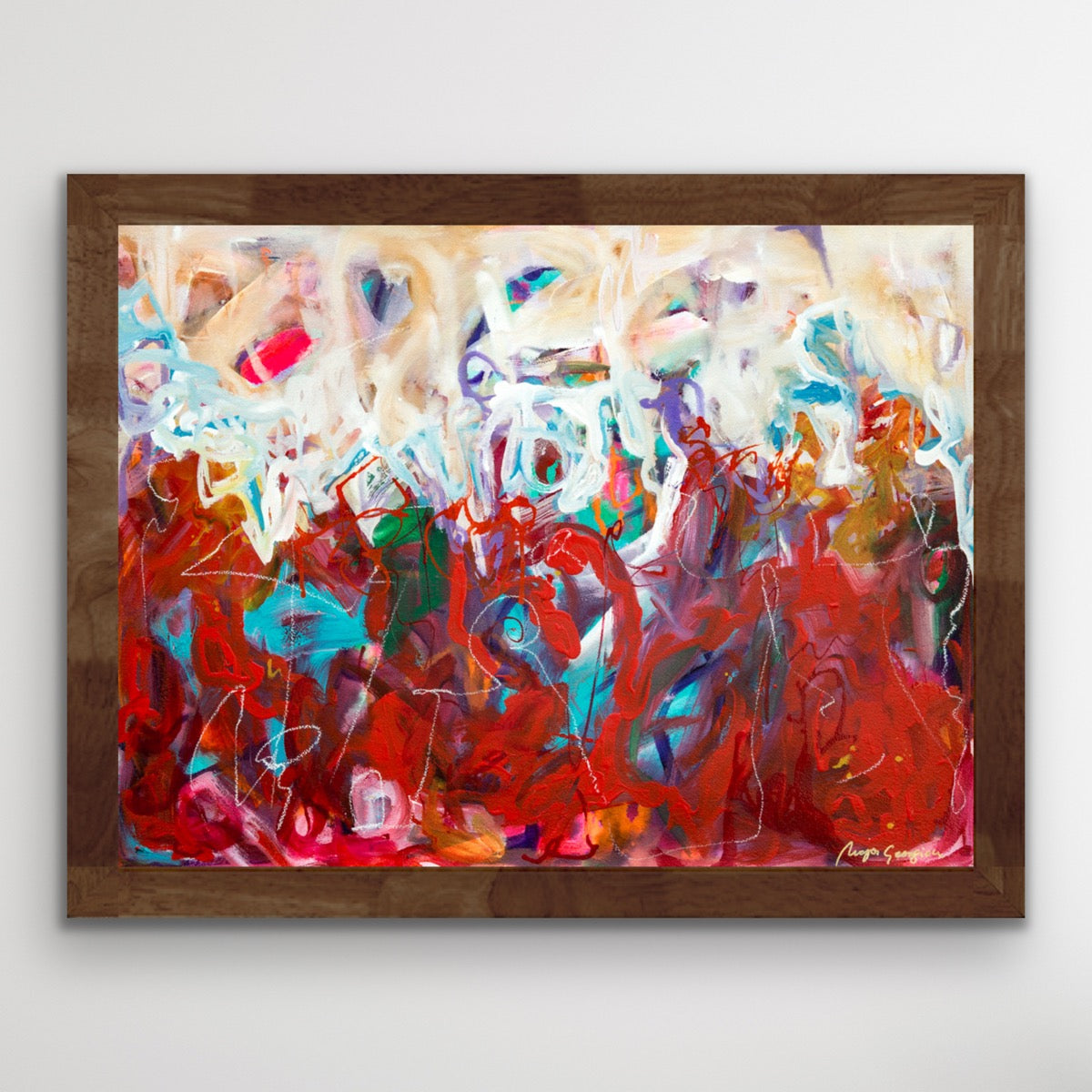 Fields of Fire and Sky - Fine Art Giclée Print