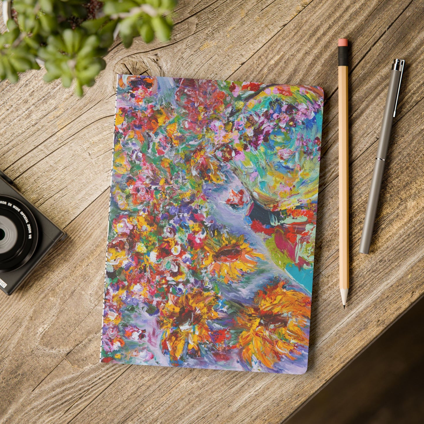 Beautiful Chaos - Soft Cover Lined Journal with Coloring Pages