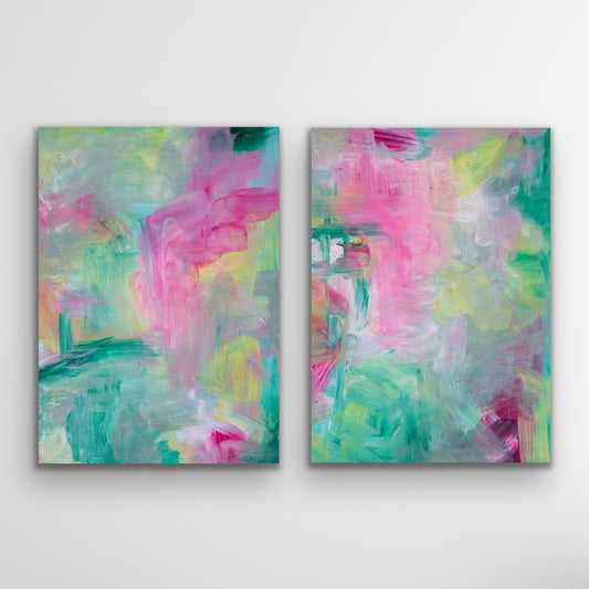 Cotton Candy - High Resolution Printable Wall Art Bundle Set of [2 ] Instant Download Art Files
