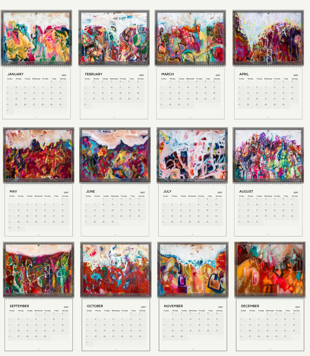 2027 Abstract Landscapes WALL CALENDAR