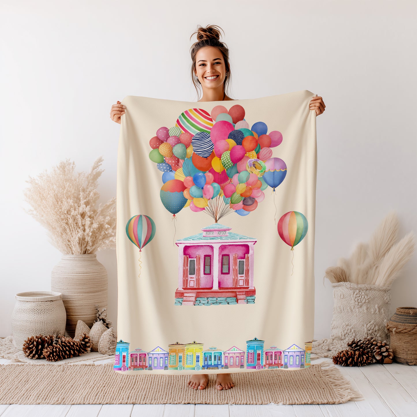 Velveteen Plush Blanket - NOLA Ivory (2.O)