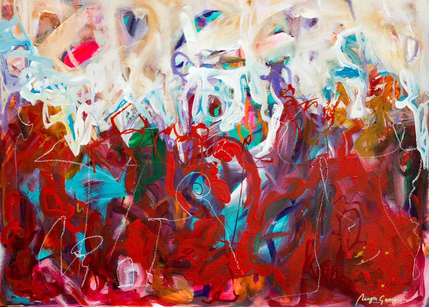 Fields of Fire and Sky - Limited Edition Giclee Fine Art Print